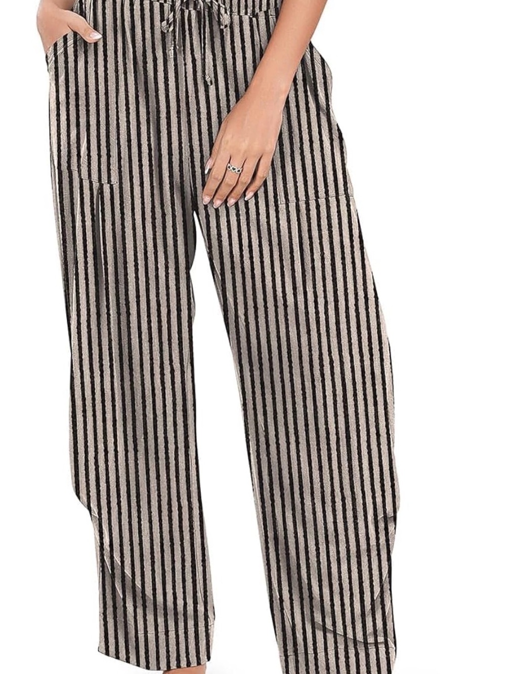Striped Baggy Pants